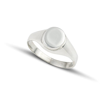 Ασημένιο Δαχτυλίδι 925 Στρογγυλό επιπλατινωμένο, για χάραγμα.